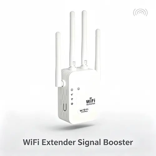 WiFi Extender Signal Booster - Dual Band 2.4GHz&5GHz Long Range Wireless Signal Repeater, Compact Design Wall Outlet Plug with Heat Dissip., Works with 99% of Home Network Devices, Eliminates Dead Zones for Home Basement, Easy Setup