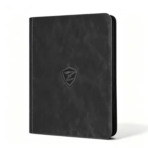 ZLCA Top loader Card Binder, 4-Pocket Trading Card Album Holder fits for 3 x 4'' Top Loader, Double-sided Card Display Storage Carrying Case, Plastic Pages for Holding PTCG MTG Sports Cards