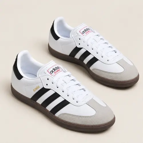 adidas Samba Cloud White Core Black Vivid Red Men's Casual Shoes New