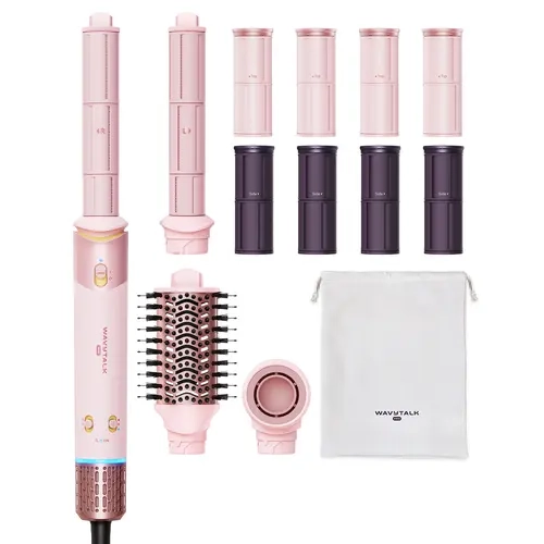 Wavytalk Airshape Set for Salon Blowout at Home | 4-in-1 Hair Dryer & Multi-Styler with Auto-Wrap Curlers, Volumizing Brush, Less Heat Damage, Ionic Anti-Frizz