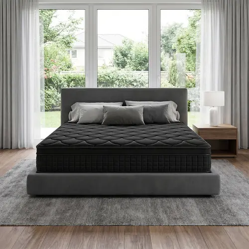 DIGWAC Premium Bed Mattress - Full Size Multi-Size Memory Foam Mattresses with Breathable Black Memory Foam, Individual Pockets Springs, 8/10/12/14-Inch Thickness, Ergonomic Design, Fire Safety Label, Quality Packaging