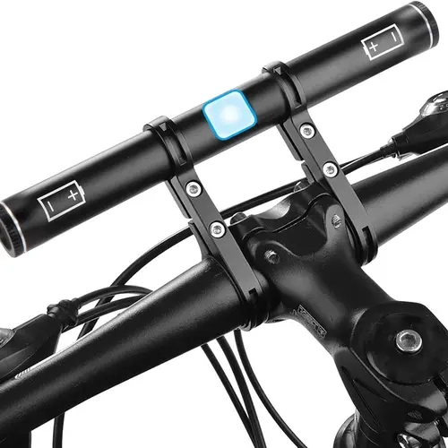 Aluminum Alloy Bike Handlebar Extender - 7.8in Ebike Accessories, Universal Fit Waterproof IP65 Cycling Gear with Built-in 3000mAh Charger, Micro USB & USB Cable, Dustproof, Holds Phone Mount, Speedometer, Lights