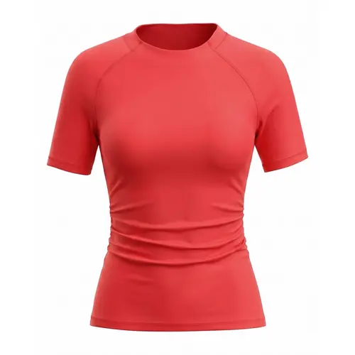 Uncia Active Women's Slim-Fitted High-Stretch Raglan Short Sleeve Sports T-Shirt - Sweat-Wicking, Soft Flat Seams Workout Top, Running Training Tops, High Performance Casual Activewear Athletic Tee Shirt for School