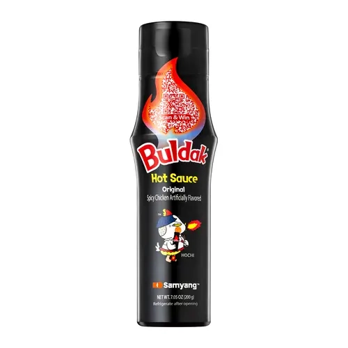 Samyang Buldak Original Korean Spicy Hot Chicken Cooking Sauce - 5.57 fl oz Authentic Sauce with Dip Function, Maltodextrin, Soybeans, Rice Flour, Green Tea Extract, Corn Starch, Wheat, QR Code, 1 to 40 Calories for All Ages, Ramen, Noodles, Refrigerated,