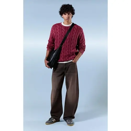 Pacsun Men's Mason Baggy Barrel Jeans Brown