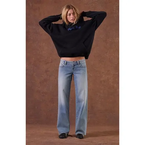 Pacsun Women's Sammy Ultimate Low Rise Straight Leg Jeans Light Blue
