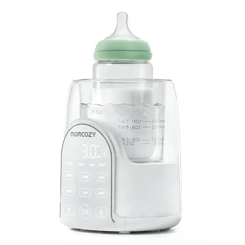 Momcozy NightPro Bottle Warmer for Baby Breast Milk, Built-in Night Light, BPA-Free Tritan, Fullest Nutrients Preserved with Fast & Even Water Bath Warm, Newborn Breastfeeding Essentials Gift for Mom