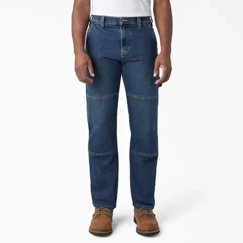 Dickies FLEX Relaxed Fit Double Knee Jeans,Relaxed Fit,Utility Pockets, Durable, Workwear