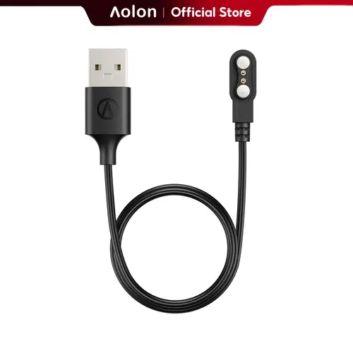 AOLON Soft Silicone Magnetic Charging Cable Replacement Charger (ACC02) - Wearable Accessories for Smartwatch Users, Compatible with GTR3, GT6Pro, Cube, Curve, Curve3, GTS3, Luxor, Navi R3, Navi R3 Ultra, GT5Pro, Prime3, Tetra R4, Tetra S5, None, Flexible