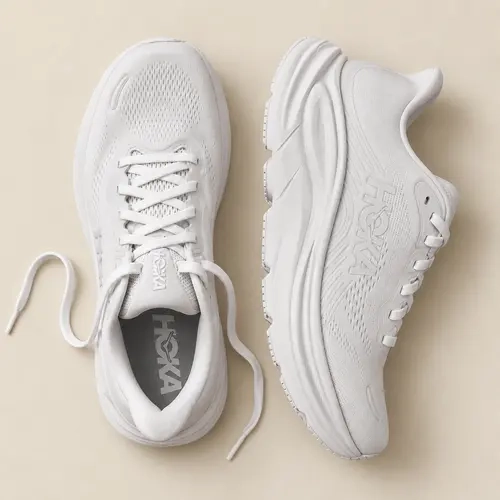 Hoka Clifton 11 White White Women's Fashion Shoes New