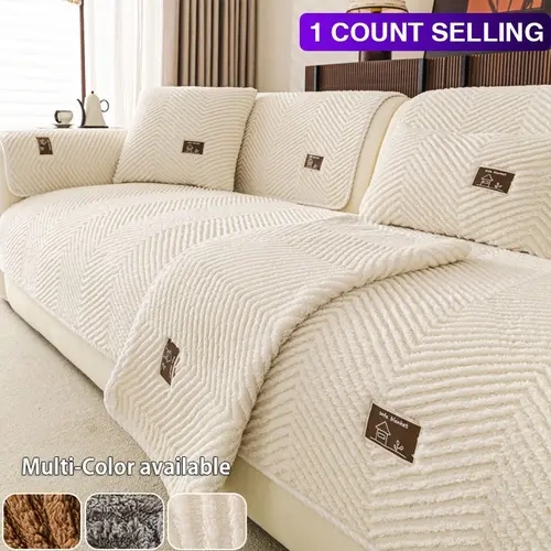 1pc Sofa Pad, All-Season Modern Design, Pet-Friendly, Reusable Sofa Cover, Simple and Stylish Seat Cushion, Washable Sofa Slipcover, Washable Couch Covers, Cover for Couch