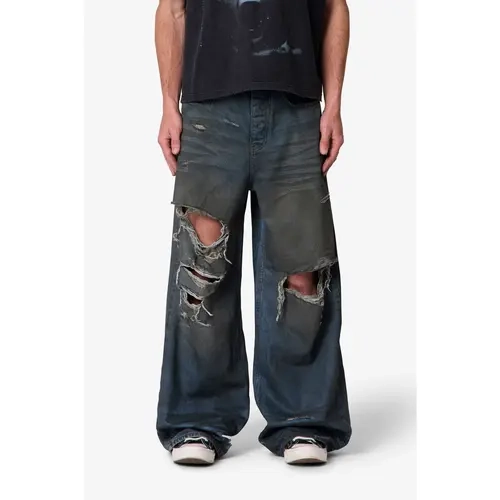 mnml Oil Stain Rave Denim - Blue
