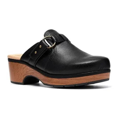 Clarks Collection Leather Clogs -Paizlee Ali