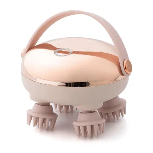 Portable Electric Scalp Massager - Rechargeable, Waterproof Head Massager with 8 Removable Silicone Nodes for Deep Scalp Treatment, Stress Relief (Beauty & Personal Care, Bath & Body Care Manual Massage Tools, Headmassagers)
