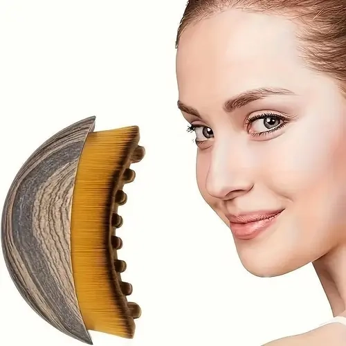 【DealsForYouDays 】 2PCS Lymphatic Contour Face Brush - Double Chin Reducer, Firming/Lifting Jawline & Chin Sculpting Tool, Dry Brushing Massager for Lymphatic Drainage & Facial Fatigue Relief, Ergonomic Fit