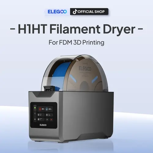ELEGOO H1HT Pro (2026) Filament Dryer Box - Drying Machine with PTC Efficient Dehydration System, Smart Sensor, 45-65℃ Temp Range, 1KG Spool Compatibility, All Filaments Support, Ideal for 3D Printing Users