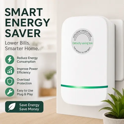 6 PCS Plug-In Power Box with US Plug 2026 Updated Design, Compatible with 90–250V Input Range