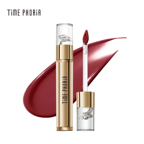 Timephoria Elixir Velvet-Shine Switching Lip Cream - Liquid Lipstick Lipgloss, Hydrating Cosmetic Lip Care with Matte-to-Glossy Finish, Lightweight & Non-Sticky