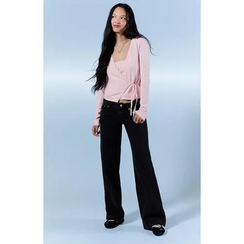 Pacsun Women's Kaia Ultimate Low Rise Baggy Jeans Black