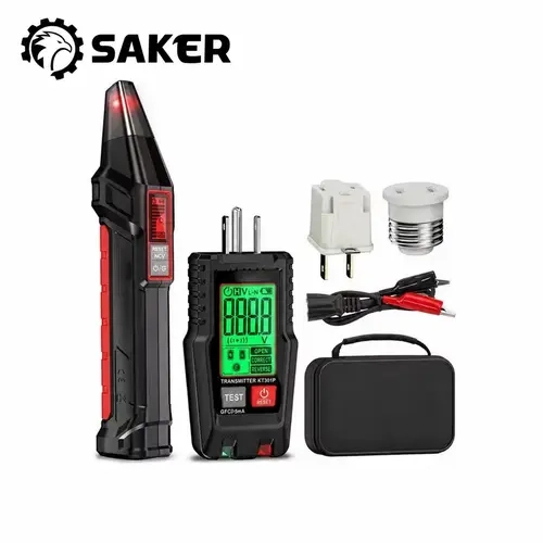 Saker Digital Circuit Breaker Finder and Wire Tracer, Electrical Circuit Tester with NCV & GFCI Test, Professional Wire Locator for Home & Electrician
