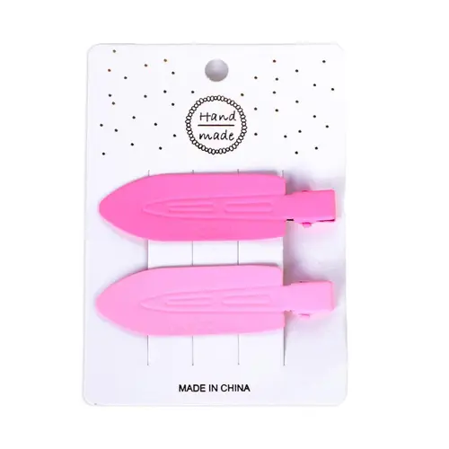 Pizazz Hair Cute Colorful Hair Clip for Human Hair Wig Handmade Pink Clips