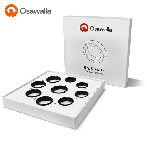 Osawalla Smart Ring Sizing Kit,   Custom Sizing  9 Si，zes 6-14 Finger Sizer Gauge for Perfect Fit，  The First Step Toward Better Health
