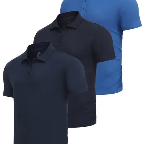 Men's Short Sleeve Polo Shirt Quick Dry Lightweight Golf Shirts Golf T-Shirt Bussiness & Daily Casual Wear Tops