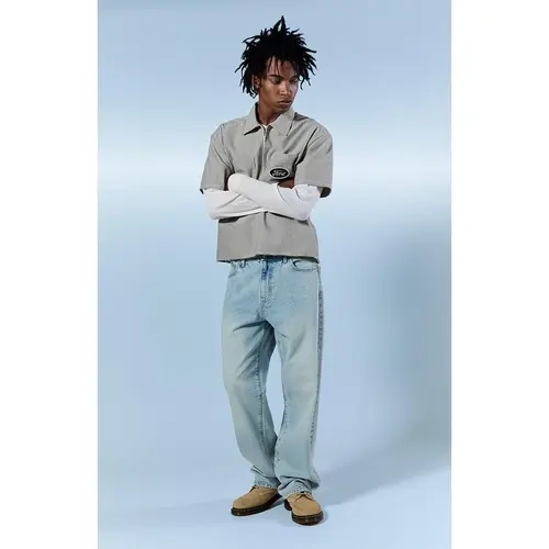 Pacsun Men's Dylan Baggy Jeans Acid Wash Light Indigo
