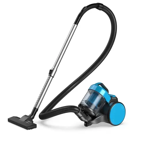 S-Bagless Cannister Vacuum Cleaner - Household Items, 1.8L Large Capacity Dust Cup, High-Efficiency Suction, Washable HEPA Filter, Lightweight Portable Design for Carpets, Hard Floors