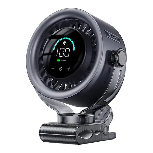 Cordless Rechargeable Fan - 4000mAh Compact Portable Clip-On, 100-Speed Touch Control, LED Display, 360° Rotatable Quiet Turbo, Built-in Li-ion, Adjustable, Rechargeable USB Charging Desk Fan for Travel, Camping