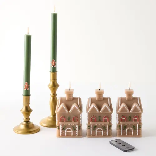Home Reflections S/5 Figural & Taper Flameless Candles
