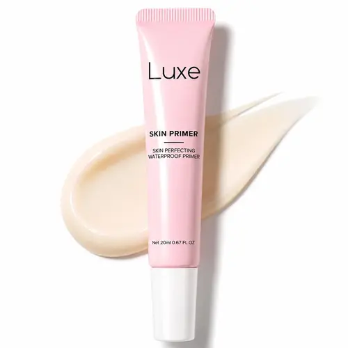 Luxe Skin Perfecting Cosmetic Face Primer Tube (20ml) - Gentle Formula with Hyaluronic Acid, Niacinimide, Pore Minimizer, Oil Sucker Makeup Base and Primers, Hydration Boost, Oil Control, Long-Lasting Makeup Products | TikTok Shop Back to School