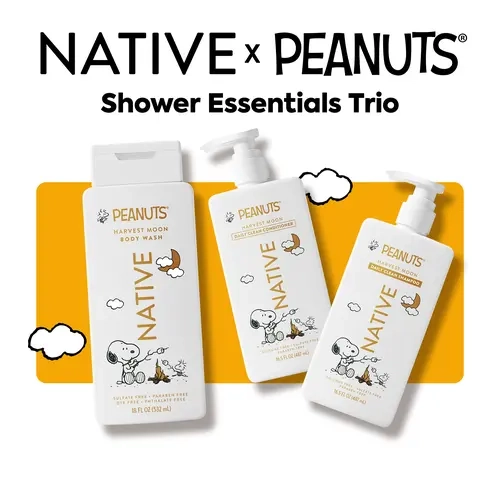 NATIVE Shower Essentials Trio Bundle – Sulfate-free Shampoo, Silicone-free Conditioner, Sulfate-free Body Wash (3‑Piece Set)