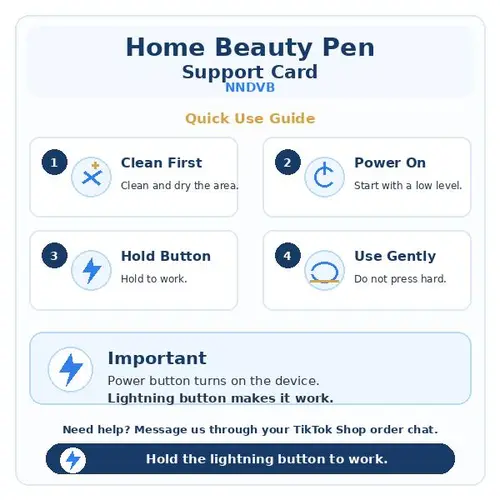Skin Care Beauty Pen for Dark Spot & Blemish Care, Portable Facial  Care Device with Comfortable Design, Reusable Beauty Tool for Smoother Looking Skin