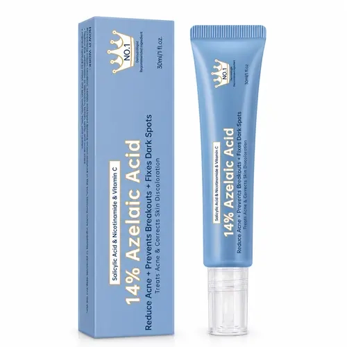 14% Azelaic Acid Cream with Niacinamide & Vitamin C - Calms Acne, Redness & Hydrates Acne-Prone Skin