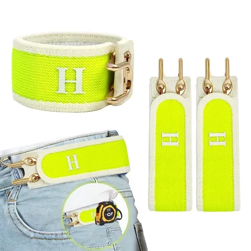HAILTH Pro Invisible No Buckle Stretch Elastic Belts (2 Pack) for Men - Patented Low Profile Nylon Adjustable Waistband, Tactical Hook, Gift Box Included, Casual Summer Daily Wear New Colors