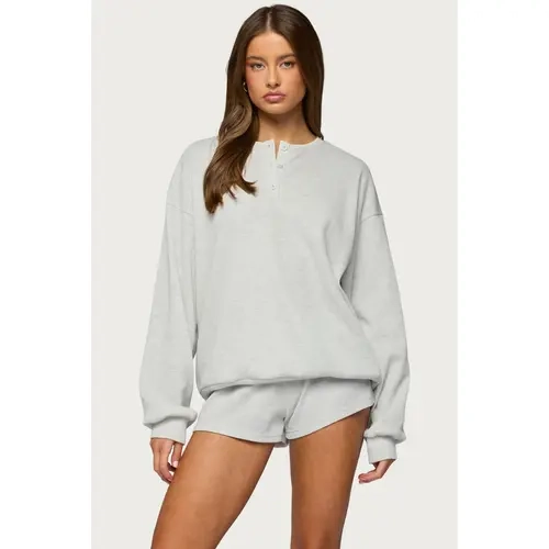 Baila Waffle Henley Top