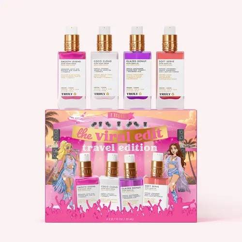 The Viral Edit: Travel Edition - Includes 4 Mini-Sized Body Care Best Sellers - TSA Safe