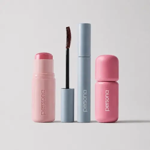 Persona 5 Minute Routine - Cloudtint Lip Gloss Stain, Volumizing Tubing Mascara, Dreamstick Cream Blush