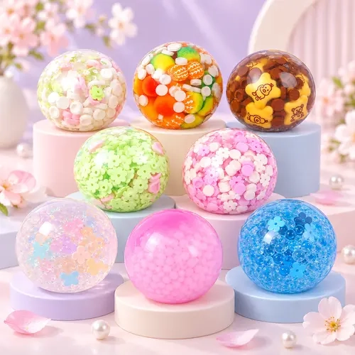 Creator Exclusive-Pawtoto Petroleum Jelly Building Block Ball - Handmade Portable Fidget for Anxiety, Squishy Ball, ASMR Squishy, Stress Relief Sensory Item, Whimsical Gift for 12+ Building Block Enthusiasts, Toy for Grown Ups, Squishy Balls, Toys For Gro
