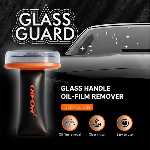 QIFOR Automotive Handheld Oil Film Remover Cream (100g) - Car Windshield Care Degreaser Cleaner, Fast Clean, Trace-Free Decontamination, Compact Portable Window Cleaning Tool