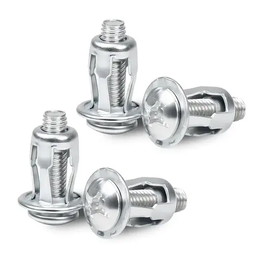 30Pcs/90Pcs Heavy-Duty Zinc-Plated Carbon Steel Button Rivet Nuts Set - Durable, Rustproof, Bolt-Compatible Industrial Auto/Motorcycle & Furniture Hardware for Sheet Metal Repair, Panel Fixing (M4-M6 Sizes)