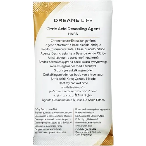 Dreame N20 Steam-SH10 Citric Acid Deep Cleaning Descaler, Unscented All-Purpose Household Powder Cleaner (Contains Citric Acid, Powder Form, 20g*12 Pack)