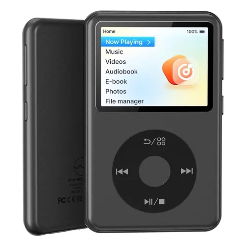 Innioasis Y2 Classic Retro MP3-MP4 Player with 2.4" HiFi LCD Screen, 1300mAh Battery (16.0h+), Bluetooth, Headphone Compatibility, Video Playback Upgrade, MP3 Format, Stereo Sound, Compact Durable Portable Audio Player for Retro Music Lovers, No Wi-Fi
