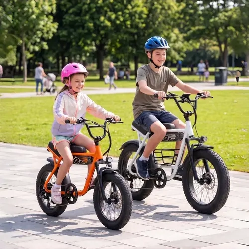 ESKUTE V101/V201 Unisex Retro Frame Moto-Look Fat Tire Adult/Teen Electric Bike, 1500W Max Peak, 28-34MPH, 40-60mi Range, Dual Suspension All-Terrain Ebike for E-Biking, Off-Roading & Commuting with NFC Unlock