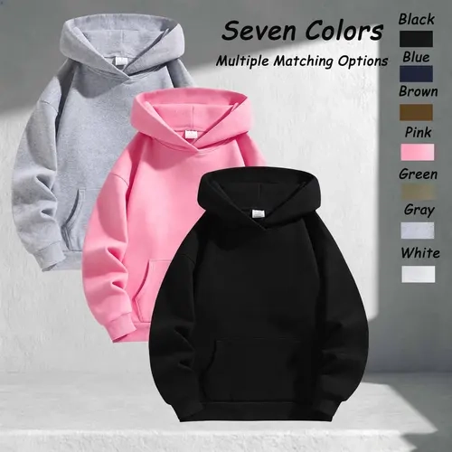 Men's Oversized Plain French Terry Hooded Longsleeve Sweatshirt Menswear Male Clothing Baggy Drop Shoulder Pullover, Casual Campus College Basic Top, Durable, Machine Washable, Versatile Colors, Couples Friendly Beige
