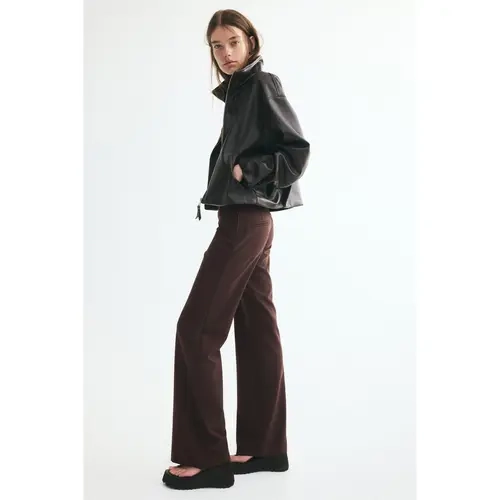 H&M Low-waisted twill trousers