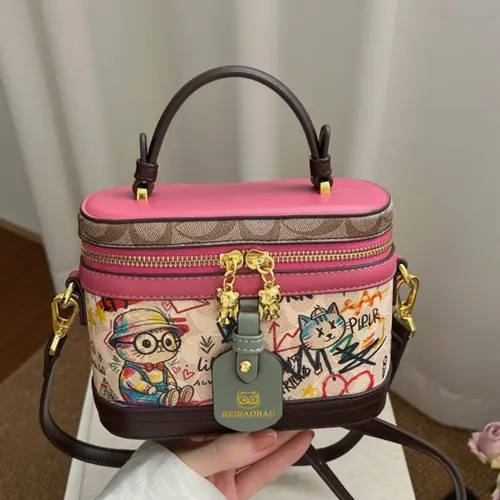 Cartoon Colorblock Handbag, Lightweight Women's Crossbody Bag, High-End Fashion Box Bag, Commute Makeup Shoulder Bag, Gift for Thanksgiving & Christmas