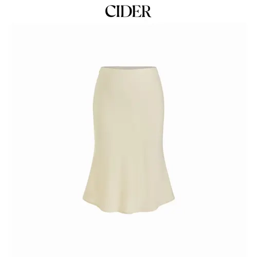 Cider Linen-blend Mid Rise Mermaid Midi Skirt