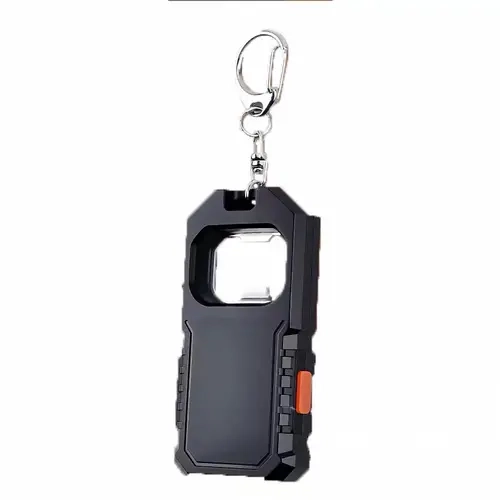 Multifunction COB LED Keychain Flashlight - 23g Lightweight Rechargeable Ultra-Compact Kitchen Bottle Opener, Everyday Carry Outdoor Emergency Tool, Practical Gift for Men